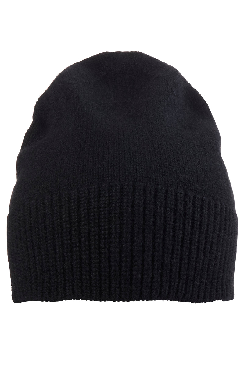 JERSEY HAT BEANIE in black