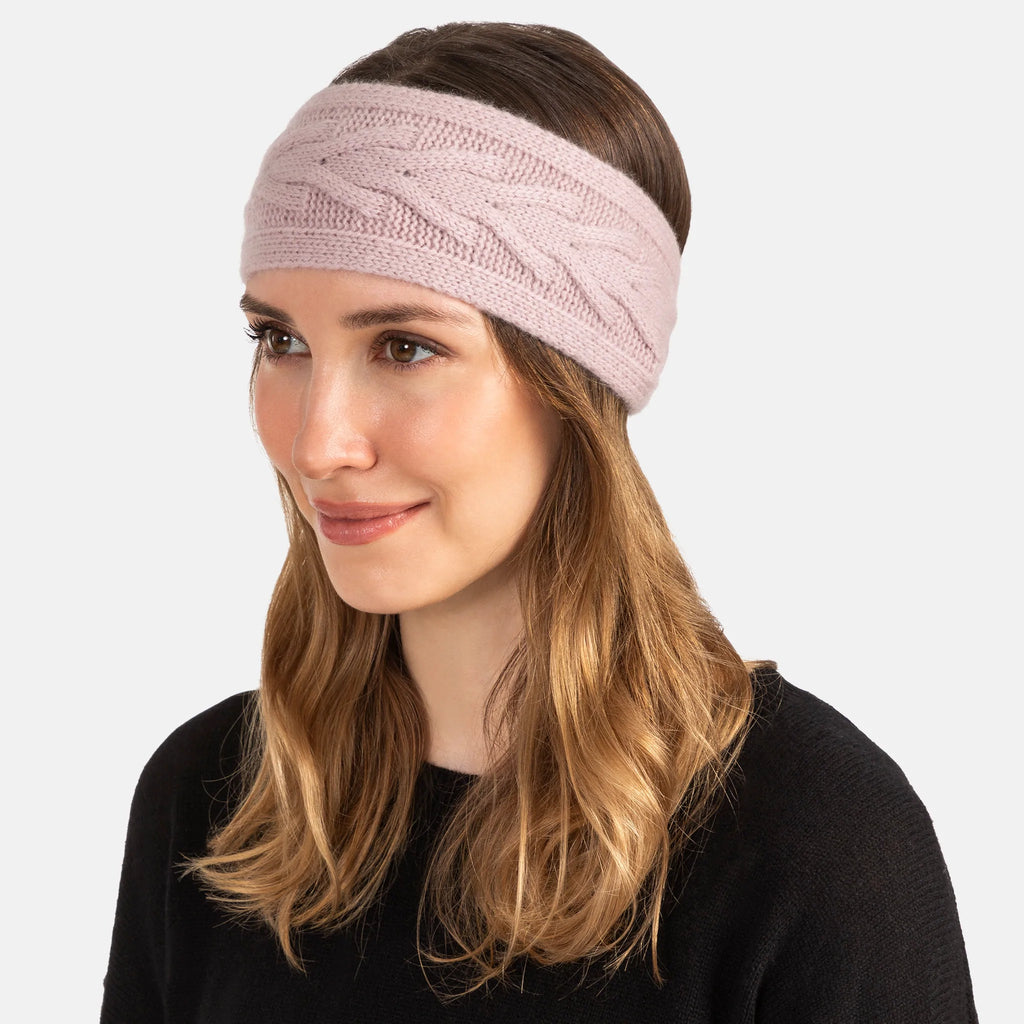 Cashmere Trellis Cable Headband